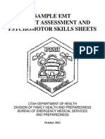 Emt Skills Sheets