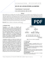 Implementation of Aes and Blowfish Algorithm