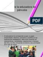 Rol de La Educadora de Parvulos