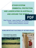 Vetiver System For Environmental Protection and Landscaping in Australia and Around The World