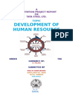 Development of Human Resource at Tata Steel