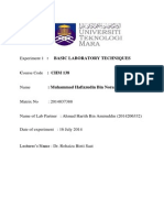 Lab Report Chemist Chapter 1