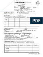 Rodstar Data: Rod String Data: Comments / Notes