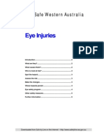 Eye Injuries: Worksafe Western Australia