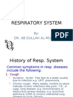 Respiratory System: By: Dr. Ab Dullah Al-Mulhim