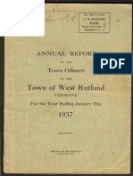 West Rutland Town Report 1937