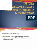 Factores Macroambientales y Microambientales de La Mercadotecnica