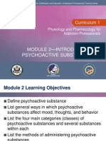 C1 Mod 2 - Introduction To Psychoactive Substance Use