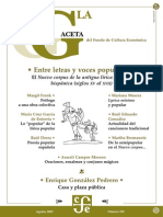 La Gaceta - Agosto 2003 - Entre Letras y Voces Populares Hispanicas (Siglo XV Al XVII)