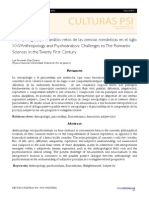 Diaz Duarte, L.antropología y Psicoanálisis - Retos de Las Ciencias Románticas en El S XXI