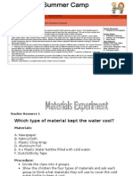 CH Summer Lesson Plan - Science