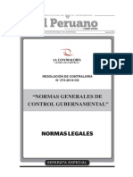 R.C. #273-2014-CG, Normas Generales de Control Gubernamental