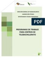 Programas de Trabajo CT Telebachillerato