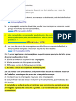 Questões de Direito Do Trabalho