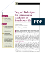 Surgical Techniques For Extra Vascular Occlusiion of Tic Shunts