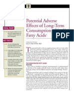 Potential Adverse Effects of Long-Term Consumption of Fatty Acids