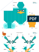 Phineas Ferb Agent P 3d Papercraft 0611