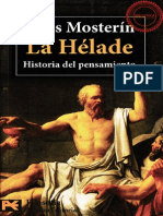 Mosterin Jesus - La Helade - Historia Del Pensamiento