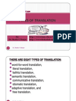 Types of Translation, by Dr. Shadia Yousef Banjar