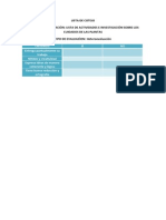 Lista de Cotejo Cuidado de Las Plantas