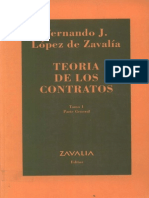 Teoria de Los Contratos Tomo 1 - Fernando Lopez de Zavalia PDF