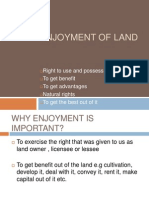 Enjoyment of Land