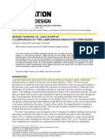 Lean Startup Vs Design Thinking