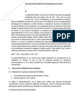 Determinación Espectrofotométrica de Manganeso en Acero