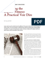 Voir Dire Expert Witness