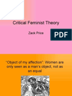 Critical Feminist Theory: Zack Price