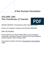 Leon Trotsky The History of The Russian Revolution Volume One The Overthrow of Tzarism