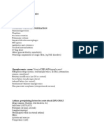 Internal Medicine Mnemonics