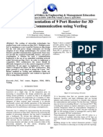 FPGA Implementation ON-Chip Communication Using Implementation of 9 Port Router For Ommunication Using V Outer For 3D Verilog