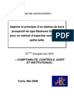 Apports Et Principes D'un Tableau de Bord Cabinet D'expertise