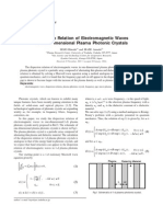 Dispersion Relation of Electromagnetic Waves