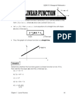 (Chapter 2) Linear Function