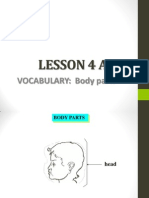 Lesson 4 A: VOCABULARY: Body Parts