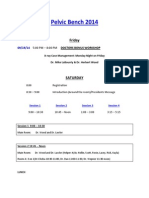 Pelvic Bench Schedule