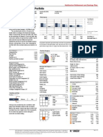 Conservative Premixed Portfolio: Investment Information Performance