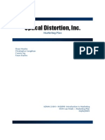 Optical Distortion Marketing Plan - Online Sample