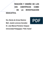 Caracterización y Diseño de Los Resultados Científicos Como Aportes de La Investigación Educativa.