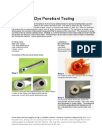 Dye Penetrant Testing