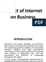 Impact of Internet On Business