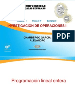 12-Investigacion Operativa I - Ing Industrial Programacion Lineal Entera