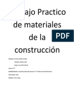 Trabajo Practico de Materiales de La Construcción