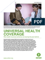 Universal Health Coverage - Oxfam