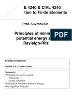 Minimum Potential Energy Principle