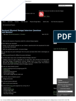 Backend (Physical Design) Interview Questions and Answers - BipeenKulkarni