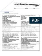 Prueba de Lectura Complementaria - Cuentos para Adolescentes Románticos