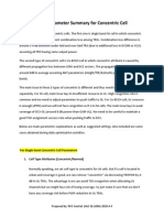 Concentric Cell Main Parameter